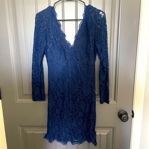 Navy lace dress